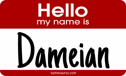 Hello my name is Dameian png download