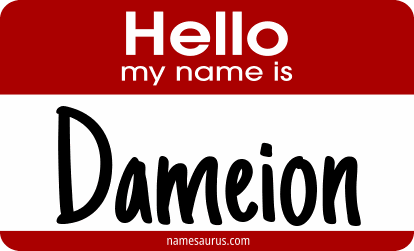 Hello my name is Dameion png download