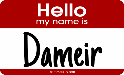 Hello my name is Dameir png download