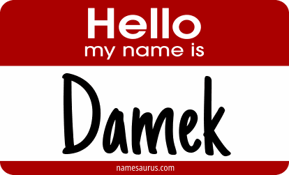 Hello my name is Damek png download
