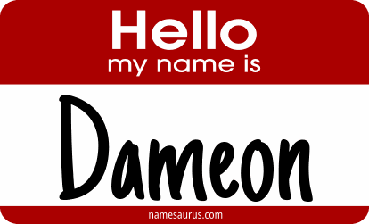Hello my name is Dameon png download
