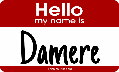Hello my name is Damere png download