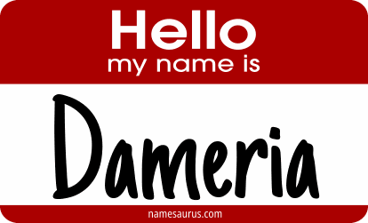 Hello my name is Dameria png download