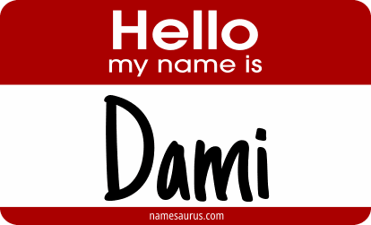 Hello my name is Dami png download