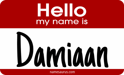 Hello my name is Damiaan png download