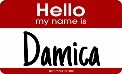 Hello my name is Damica png download