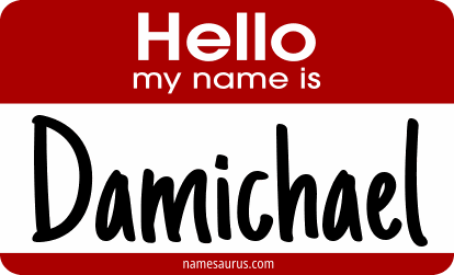 Hello my name is Damichael png download