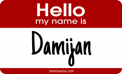 Hello my name is Damijan png download