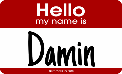 Hello my name is Damin png download