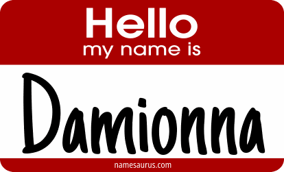 Hello my name is Damionna png download