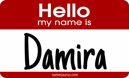 Hello my name is Damira png download