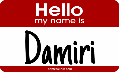 Hello my name is Damiri png download