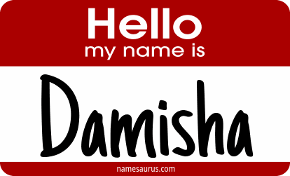Hello my name is Damisha png download