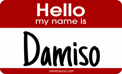 Hello my name is Damiso png download