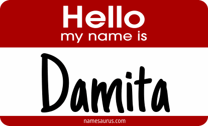 Hello my name is Damita png download