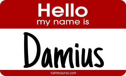 Hello my name is Damius png download