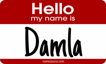 Hello my name is Damla png download
