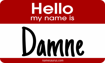 Hello my name is Damne png download