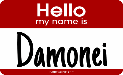 Hello my name is Damonei png download