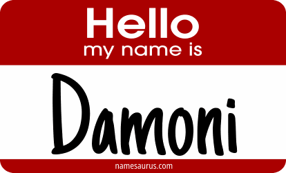 Hello my name is Damoni png download