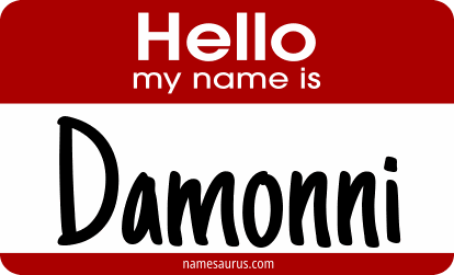 Hello my name is Damonni png download