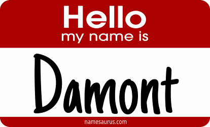 Hello my name is Damont png download