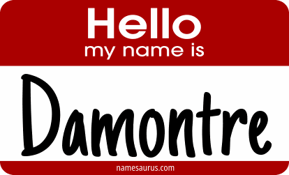 Hello my name is Damontre png download