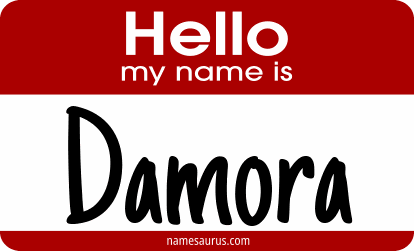 Hello my name is Damora png download