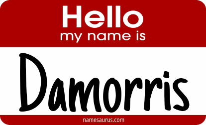 Hello my name is Damorris png download
