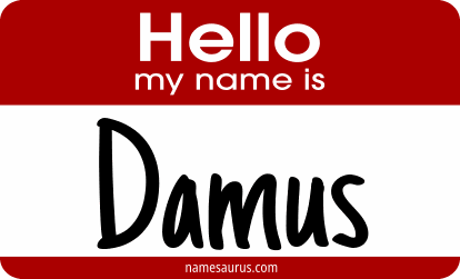 Hello my name is Damus png download
