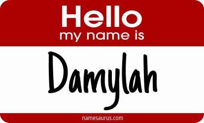 Hello my name is Damylah png download