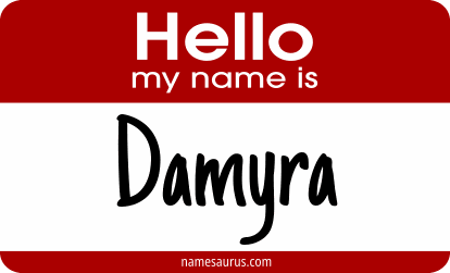Hello my name is Damyra png download