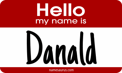 Hello my name is Danald png download