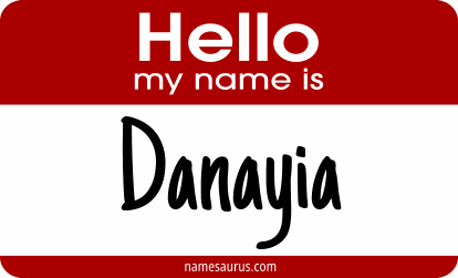 Hello my name is Danayia png download