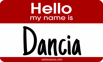 Hello my name is Dancia png download