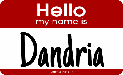 Hello my name is Dandria png download