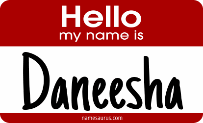 Hello my name is Daneesha png download