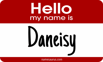 Hello my name is Daneisy png download