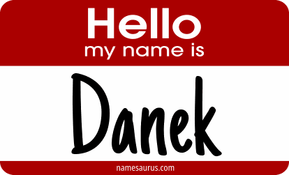 Hello my name is Danek png download