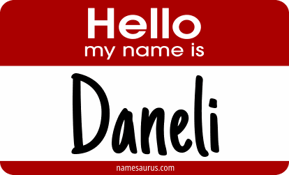 Hello my name is Daneli png download