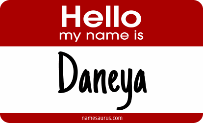 Hello my name is Daneya png download
