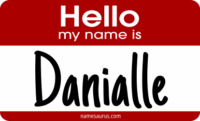 Hello my name is Danialle png download