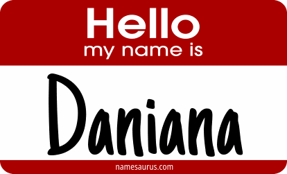 Hello my name is Daniana png download