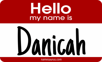 Hello my name is Danicah png download