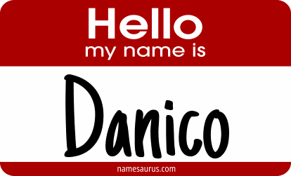 Hello my name is Danico png download