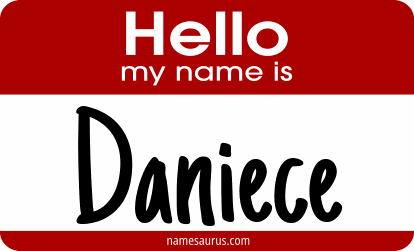 Hello my name is Daniece png download