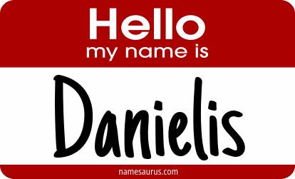 Hello my name is Danielis png download