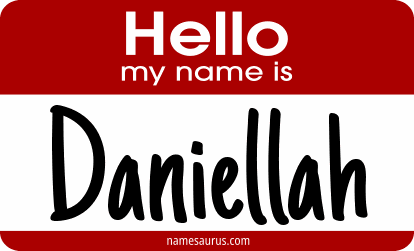 Hello my name is Daniellah png download
