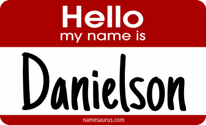 Hello my name is Danielson png download