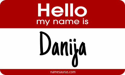 Hello my name is Danija png download